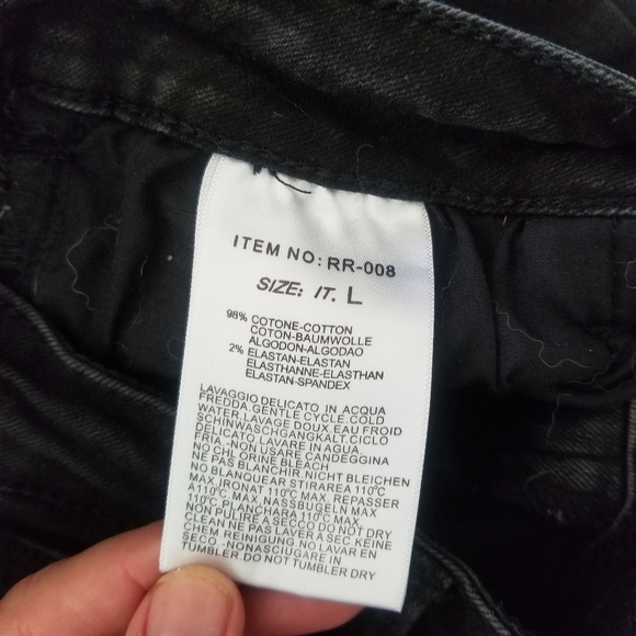 JOHN GALT Black Jean with Frayed Ankle - Picture 5 of 7